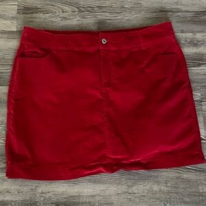 Lulu-B Vibrant Red Skirt